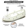 imageProject Cloud Crystal Mesh Ballet Flats for Women Memory Foam  Mesh Flats Women Footwear ampamp Ballet Shoes for Women  NonSlip Women Flats  Casual Ballerina Flats for Women AmityMint