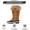 imageProject Cloud Womens Snow Boots  Genuine Leather Memory Foam Insole Fur MidCalf Winter Snow Boots for Women Footwear  Lightweight NonSlip Outdoor Shoes VenturaTan