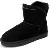 imageProject Cloud 100 Genuine Suede Boots for Women  Fur Lined Ankle Boots for Women  Comfortable Booties for Women Memory Foam Womens Boots Fur Snow Boots for Women TimmyBlack