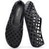 imageProject Cloud Jelly Ballet Flats Shoes for Women  Waterproof Womens Flats Womens Shoes  Lightweight Womens Flats NonSlip Jelly Shoes Women Flat Sandals Women JellzBlack