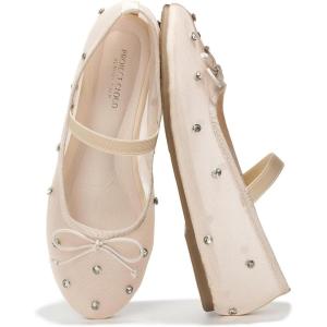 imageProject Cloud Crystal Mesh Ballet Flats for Women Memory Foam  Mesh Flats Women Footwear ampamp Ballet Shoes for Women  NonSlip Women Flats  Casual Ballerina Flats for Women AmityNude