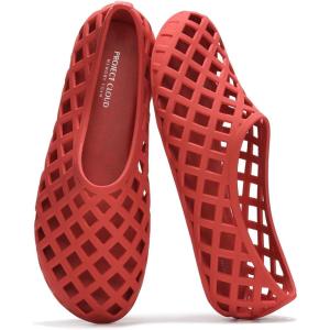 imageProject Cloud Jelly Ballet Flats Shoes for Women  Waterproof Womens Flats Womens Shoes  Lightweight Womens Flats NonSlip Jelly Shoes Women Flat Sandals Women JellzRed