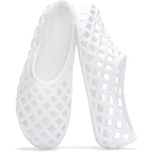 imageProject Cloud Jelly Ballet Flats Shoes for Women  Waterproof Womens Flats Womens Shoes  Lightweight Womens Flats NonSlip Jelly Shoes Women Flat Sandals Women JellzWhite