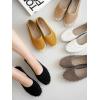imageProject Cloud Flats for Women Footwear Memory Foam ampamp Flexible Outsole Loafers for Womens Fashion Sneakers  Womens Shoes Sockless Wear Machine Wash Shoes for Women PetuniaBlack