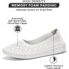 imageProject Cloud Flats for Women Footwear Memory Foam ampamp Flexible Outsole Loafers for Womens Fashion Sneakers  Womens Shoes Sockless Wear Machine Wash Shoes for Women PetuniaWhite