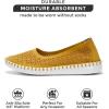 imageProject Cloud Flats for Women Footwear Memory Foam ampamp Flexible Outsole Loafers for Womens Fashion Sneakers  Womens Shoes Sockless Wear Machine Wash Shoes for Women PetuniaYellow