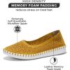 imageProject Cloud Flats for Women Footwear Memory Foam ampamp Flexible Outsole Loafers for Womens Fashion Sneakers  Womens Shoes Sockless Wear Machine Wash Shoes for Women PetuniaYellow