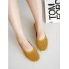 imageProject Cloud Flats for Women Footwear Memory Foam ampamp Flexible Outsole Loafers for Womens Fashion Sneakers  Womens Shoes Sockless Wear Machine Wash Shoes for Women PetuniaYellow