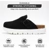 imageProject Cloud Genuine Leather Clogs for Women  Memory Foam Arch Support Women Footwear Womens Casual Shoes NonSlip Platform Clogs Mules for Women 2025  Women Shoes Benton ChunkyBlack