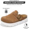 imageProject Cloud Genuine Leather Clogs for Women  Memory Foam Arch Support Women Footwear Womens Casual Shoes NonSlip Platform Clogs Mules for Women 2025  Women Shoes Benton ChunkyChestnut