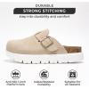 imageProject Cloud Genuine Leather Clogs for Women  Memory Foam Arch Support Women Footwear Womens Casual Shoes NonSlip Platform Clogs Mules for Women 2025  Women Shoes Benton ChunkyBeige