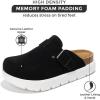 imageProject Cloud Genuine Leather Clogs for Women  Memory Foam Arch Support Women Footwear Womens Casual Shoes NonSlip Platform Clogs Mules for Women 2025  Women Shoes Benton ChunkyBlack