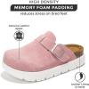 imageProject Cloud Genuine Leather Clogs for Women  Memory Foam Arch Support Women Footwear Womens Casual Shoes NonSlip Platform Clogs Mules for Women 2025  Women Shoes Benton ChunkyMauv