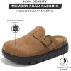 imageProject Cloud Genuine Leather Clogs for Women  Memory Foam Arch Support Women Footwear Womens Casual Shoes NonSlip Platform Clogs Mules for Women 2025  Women Shoes Benton ChunkyTan