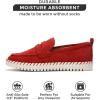 imageProject Cloud Genuine Leather Shoes Women  Memory Foam Womens Shoes ampamp Loafers for Women Non Slip Leather Shoes for Women Flexible Sole Loafers for Women 2025  Women Footwear FilideRed