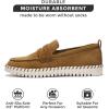 imageProject Cloud Genuine Leather Shoes Women  Memory Foam Womens Shoes ampamp Loafers for Women Non Slip Leather Shoes for Women Flexible Sole Loafers for Women 2025  Women Footwear FilideTan