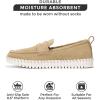 imageProject Cloud Genuine Leather Shoes Women  Memory Foam Womens Shoes ampamp Loafers for Women Non Slip Leather Shoes for Women Flexible Sole Loafers for Women 2025  Women Footwear FilideBeige