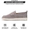 imageProject Cloud Genuine Leather Shoes Women  Memory Foam Womens Shoes ampamp Loafers for Women Non Slip Leather Shoes for Women Flexible Sole Loafers for Women 2025  Women Footwear FilideGrey