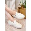 imageProject Cloud Genuine Leather Womens Loafers  Non Slip Work Shoes Women Footwear with Memory Foam Insole  Lightweight ampamp Flexible All Season Shoes Filide1Cream