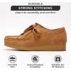 imageProject Cloud Genuine Leather Womens Shoes  Memory Foam Insole Oxford Shoes for Women Footwear  Lightweight AntiSlip Sole Casual Work Loafers with Lace WallyTan