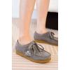 imageProject Cloud Genuine Leather Womens Shoes  Memory Foam Insole Oxford Shoes for Women Footwear  Lightweight AntiSlip Sole Casual Work Loafers with Lace WallyGrey
