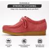 imageProject Cloud Genuine Leather Womens Shoes  Memory Foam Insole Oxford Shoes for Women Footwear  Lightweight AntiSlip Sole Casual Work Loafers with Lace WallyMauve