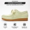 imageProject Cloud Genuine Leather Womens Shoes  Memory Foam Insole Oxford Shoes for Women Footwear  Lightweight AntiSlip Sole Casual Work Loafers with Lace WallyGreen