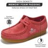 imageProject Cloud Genuine Leather Womens Shoes  Memory Foam Insole Oxford Shoes for Women Footwear  Lightweight AntiSlip Sole Casual Work Loafers with Lace WallyMauve