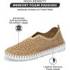 imageProject Cloud Lightweight Shoes for Woman  Slip on Sneakers for Women wFlexible Outsole Loafers for Women wMemory Foam Insole Machine Wash Women Footwear  Sockless Wear Flats RoseLatte