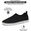 imageProject Cloud Lightweight Shoes for Woman  Slip on Sneakers for Women wFlexible Outsole Loafers for Women wMemory Foam Insole Machine Wash Women Footwear  Sockless Wear Flats RoseBlack