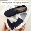 imageProject Cloud Loafers Shoes for Women Memory Foam Womens Shoes ampamp Slipon Shoes Women Footwear Lightweight Womens Flats  NonSlip Women Sneakers  Washable Flats LilyBlue