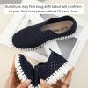 imageProject Cloud Loafers Shoes for Women Memory Foam Womens Shoes ampamp Slipon Shoes Women Footwear Lightweight Womens Flats  NonSlip Women Sneakers  Washable Flats LilyBlack