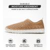 imageProject Cloud Loafers Shoes for Women Memory Foam Womens Shoes ampamp Slipon Shoes Women Footwear Lightweight Womens Flats  NonSlip Women Sneakers  Washable Flats LilyBeige