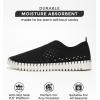 imageProject Cloud Loafers Shoes for Women Memory Foam Womens Shoes ampamp Slipon Shoes Women Footwear Lightweight Womens Flats  NonSlip Women Sneakers  Washable Flats LilyBlack