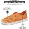 imageProject Cloud Loafers Shoes for Women Memory Foam Womens Shoes ampamp Slipon Shoes Women Footwear Lightweight Womens Flats  NonSlip Women Sneakers  Washable Flats LilyOrange