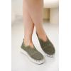 imageProject Cloud Platform Sneakers for Women  Leather Insole Shoes for Women wMemory Foam Loafers for Women  Casual Women Footwear wFlexible Outsole Womens Slip on Sneakers AsterOlive