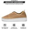 imageProject Cloud Platform Sneakers for Women  Leather Insole Shoes for Women wMemory Foam Loafers for Women  Casual Women Footwear wFlexible Outsole Womens Slip on Sneakers AsterNude
