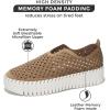 imageProject Cloud Platform Sneakers for Women  Lightweight Shoes for Women  SlipOn Womens Shoes Non Slip Work Shoes Women Leather Insole Walking Shoes Women Footwear DaffodilBeige