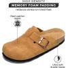 imageProject Cloud Womens Genuine Suede Footbed Clogs for Women  Memory Foam Arch Support Clog Slippers for Women  Trendy Slipons Womens Mules ampamp Clogs Sandals BentonChestnut