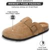 imageProject Cloud Womens Genuine Suede Footbed Clogs for Women  Memory Foam Arch Support Clog Slippers for Women  Trendy Slipons Womens Mules ampamp Clogs Sandals BentonChestnut Perforated