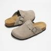 imageProject Cloud Womens Genuine Suede Footbed Clogs for Women  Memory Foam Arch Support Clog Slippers for Women  Trendy Slipons Womens Mules ampamp Clogs Sandals BentonGrey Suede