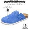 imageProject Cloud Womens Genuine Suede Footbed Clogs for Women  Memory Foam Arch Support Clog Slippers for Women  Trendy Slipons Womens Mules ampamp Clogs Sandals BentonOcean Suede