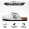 imageProject Cloud Womens Genuine Suede Footbed Clogs for Women  Memory Foam Arch Support Clog Slippers for Women  Trendy Slipons Womens Mules ampamp Clogs Sandals BentonLight Grey Wool