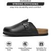 imageProject Cloud Womens Genuine Suede Footbed Clogs for Women  Memory Foam Arch Support Clog Slippers for Women  Trendy Slipons Womens Mules ampamp Clogs Sandals BentonBlack