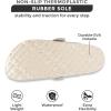 imageProject Cloud Womens Genuine Suede Footbed Clogs for Women  Memory Foam Arch Support Clog Slippers for Women  Trendy Slipons Womens Mules ampamp Clogs Sandals BentonWhite Suede