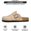 imageProject Cloud Womens Genuine Suede Footbed Clogs for Women  Memory Foam Arch Support Clog Slippers for Women  Trendy Slipons Womens Mules ampamp Clogs Sandals BentonBeige