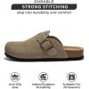 imageProject Cloud Womens Genuine Suede Footbed Clogs for Women  Memory Foam Arch Support Clog Slippers for Women  Trendy Slipons Womens Mules ampamp Clogs Sandals BentonTaupe Suede