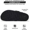 imageProject Cloud Womens Genuine Suede Footbed Clogs for Women  Memory Foam Arch Support Clog Slippers for Women  Trendy Slipons Womens Mules ampamp Clogs Sandals BentonBlack