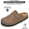 imageProject Cloud Womens Genuine Suede Footbed Clogs for Women  Memory Foam Arch Support Clog Slippers for Women  Trendy Slipons Womens Mules ampamp Clogs Sandals BentonTan