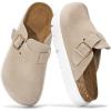 imageProject Cloud Genuine Leather Clogs for Women  Memory Foam Arch Support Women Footwear Womens Casual Shoes NonSlip Platform Clogs Mules for Women 2025  Women Shoes Benton ChunkyBeige